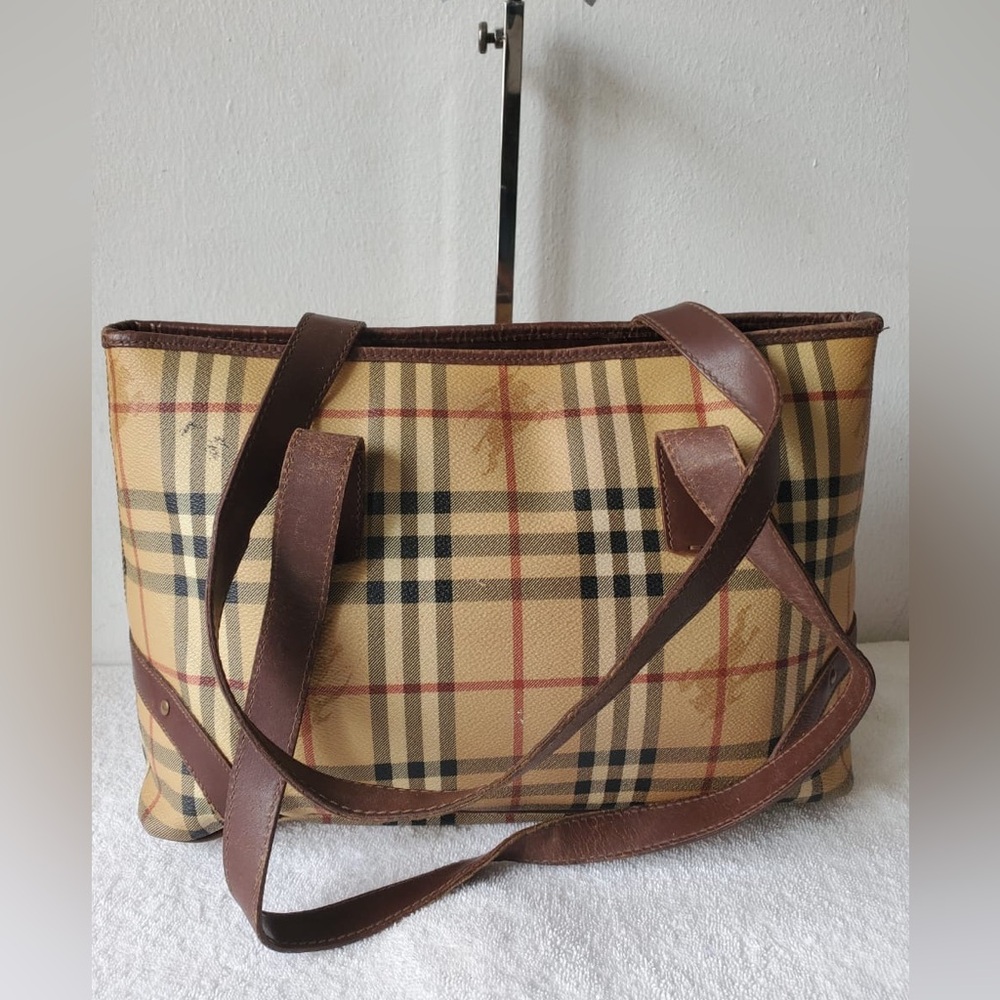 Burberry Haymarket check tote bag - Picture 3 of 13